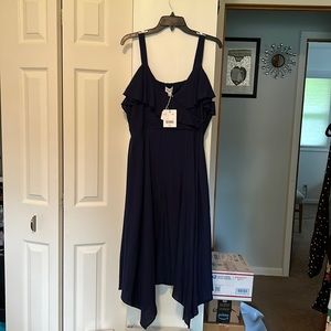 Stunning Navy summer dress large
